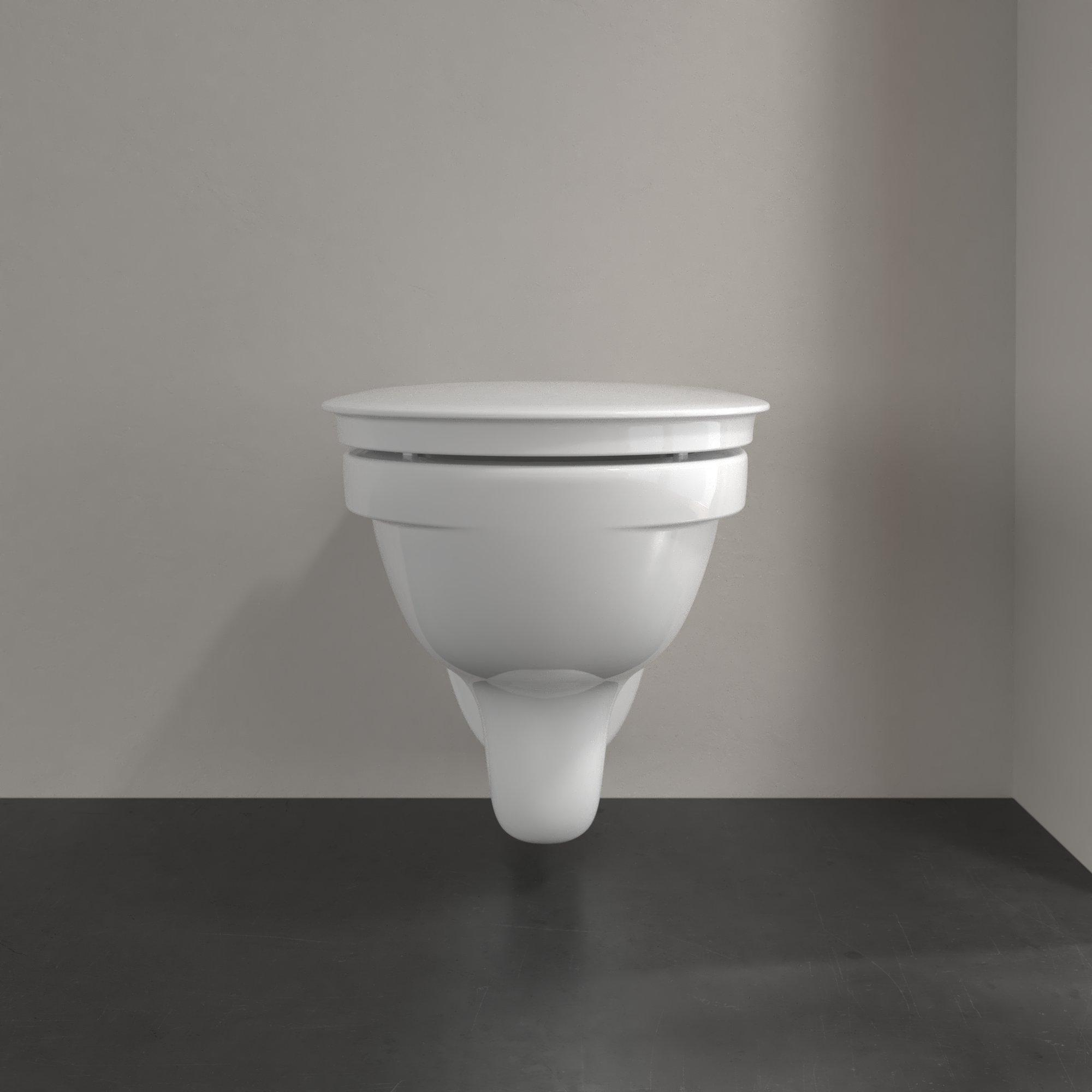 Villeroy & Boch ViCare randloos toilet CeramicPlus wit glans