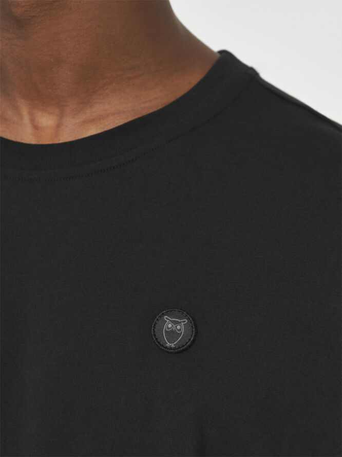 Knowledge Cotton Apparel LOKE badge tee - Regenerative Organic Certified� - GOTS/Vegan 1300