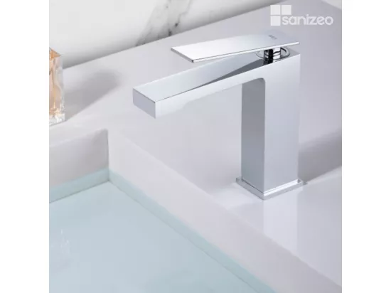 Robinet Mitigeur de Lavabo anti-calcaire Bec Bas Chrome IMEX PISA BDP048-1