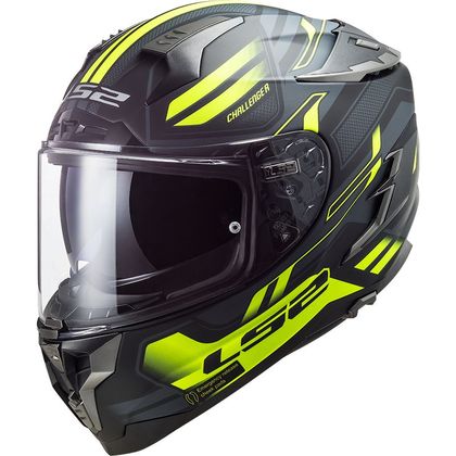 Casque LS2 FF327 CHALLENGER - SPIN - Noir / Jaune