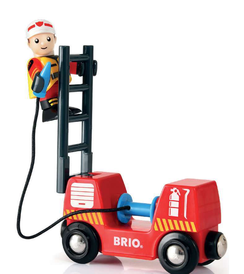 BRIO Spiel Bahn Feuerwehr Set