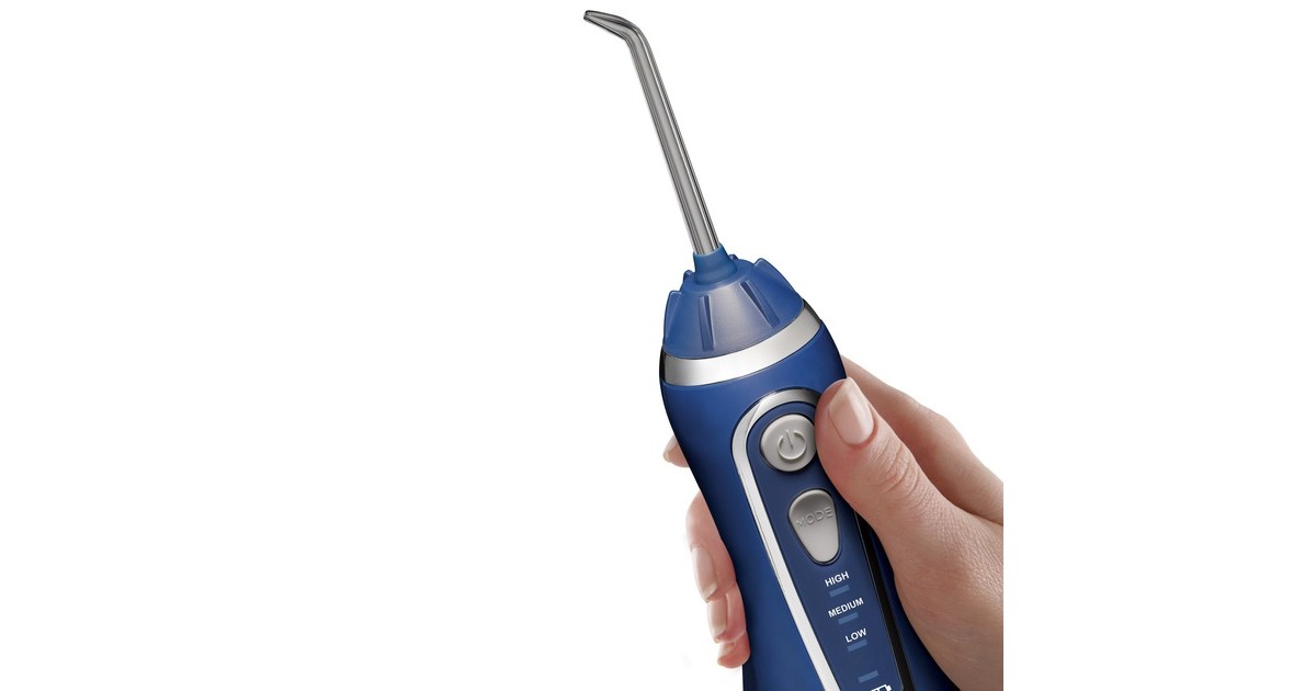 WaterpikWP-563 Cordless Advanced Waterflosser mondverzorging  (Blauw)