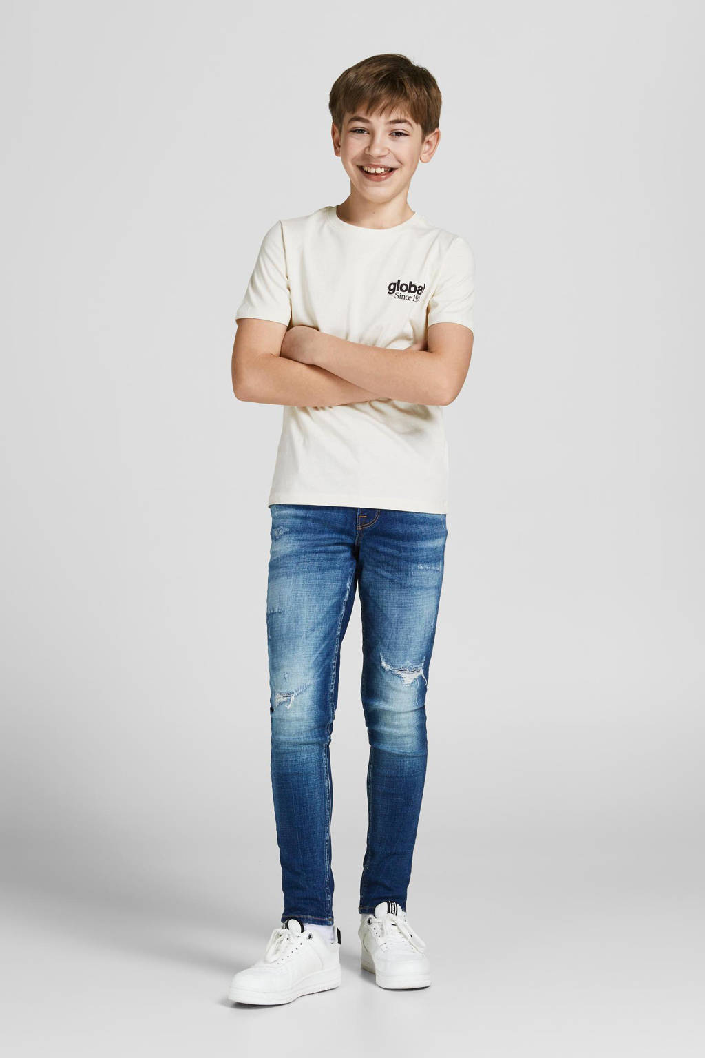 JACK & JONES T-shirt JORWORLDWIDE wit