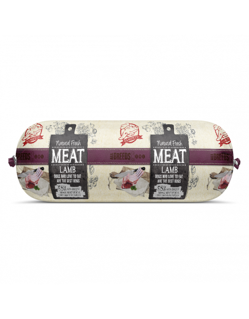 Natural Fresh Meat All Breeds Dog Worst Lam - Hondenvoer