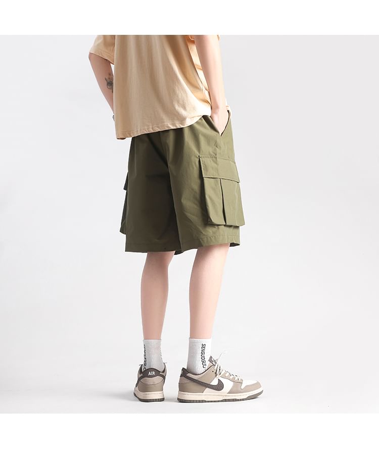 blastealle - Cargoshorts met trekkoord in de taille en wijde pijpen