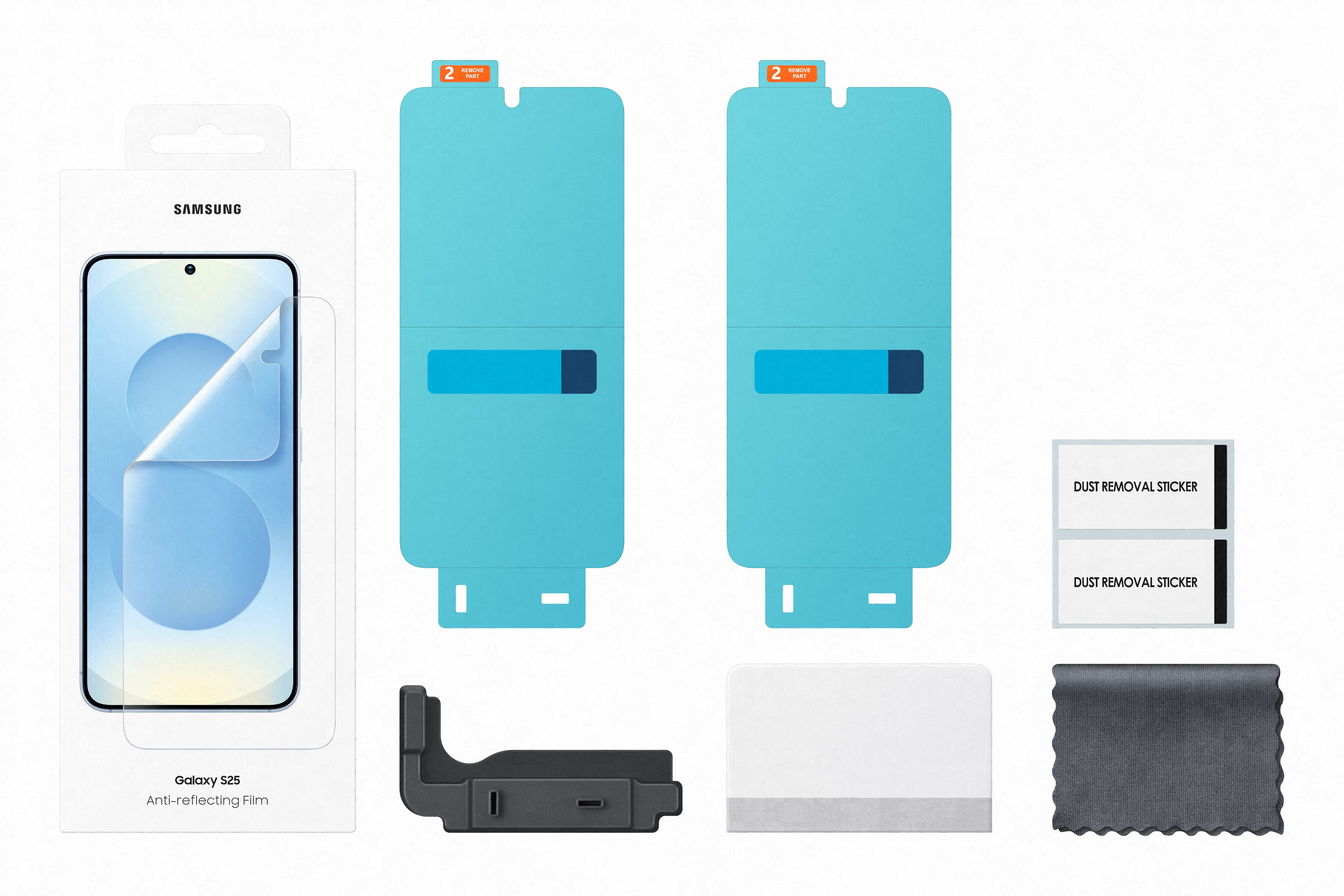 Galaxy S25 Anti-Reflecting Screen Display Schutzfolie   Montagehilfe (EF-US931CTEGWW)
