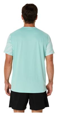 Maillot manches courtes Asics Core Run Print Vert Homme