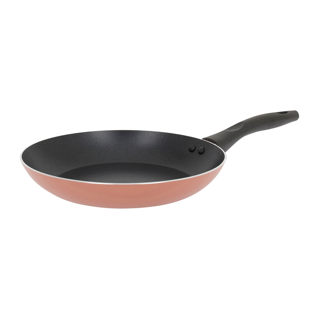 Poêle revêtement anti-adhérent toux feux terracotta D 24cm