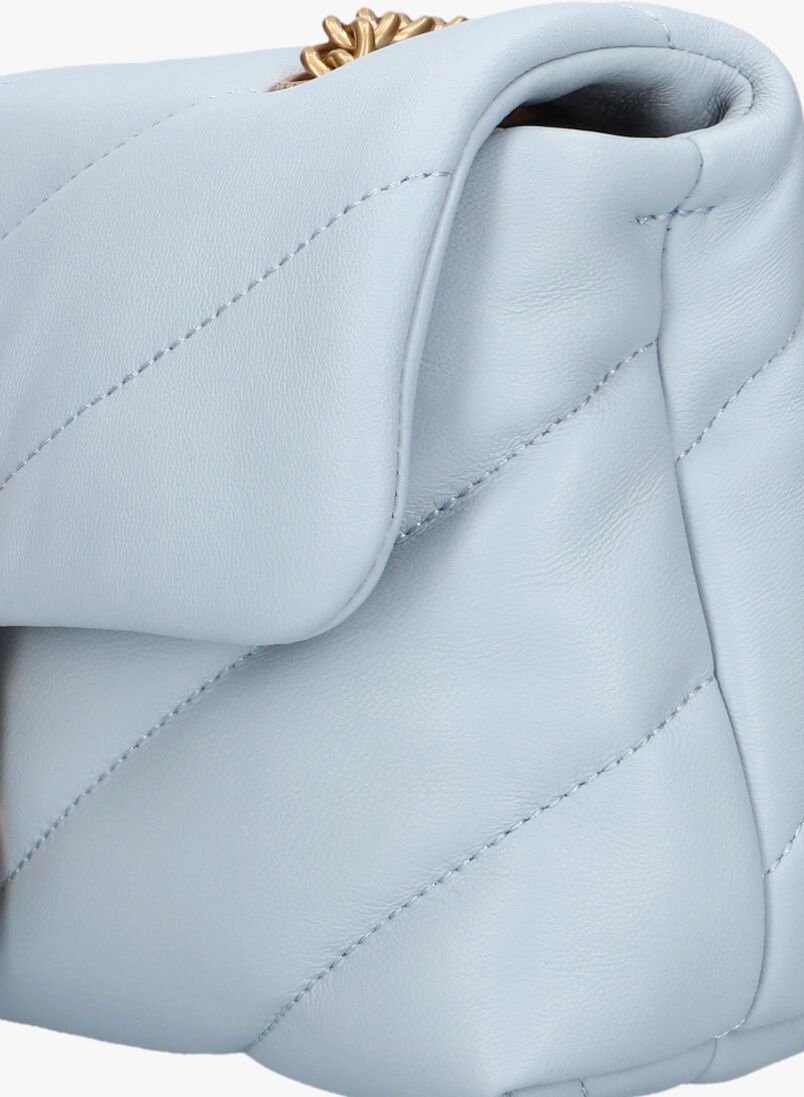 lichtblauwe pinko schoudertas love puff mini