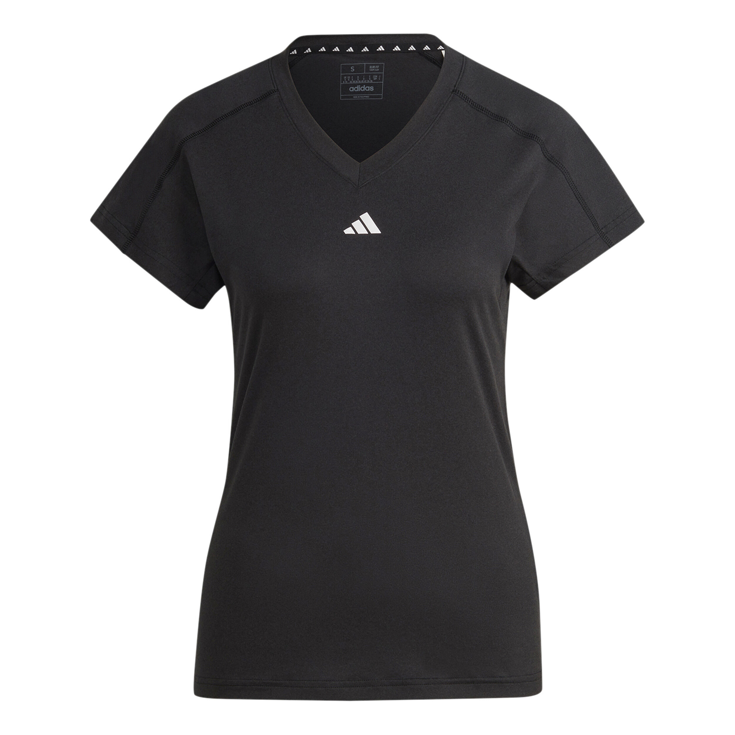 adidas Essentials AEROREADY Train Minimal Branding V-Neck T-shirt Femmes - Noir