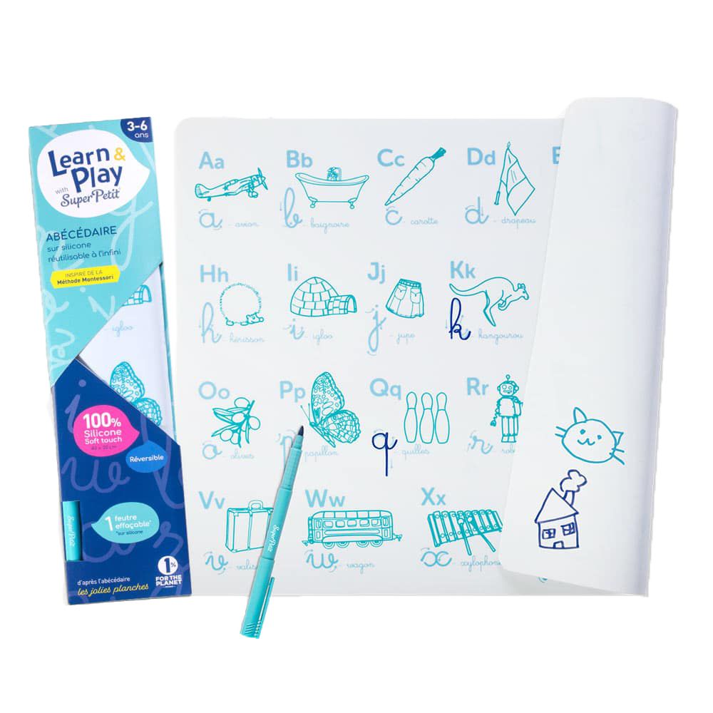 Abécédaire illustré Learn & Play   1 feutre inclus Super Petit