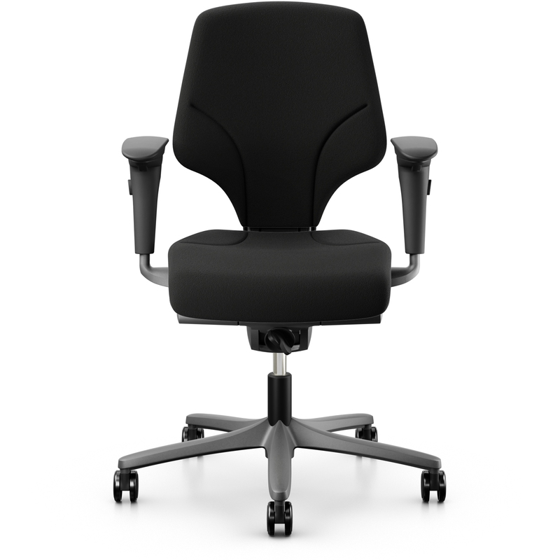 Giroflex 64 Bürostuhl, Fusskreuz Pear-metallic, schwarz