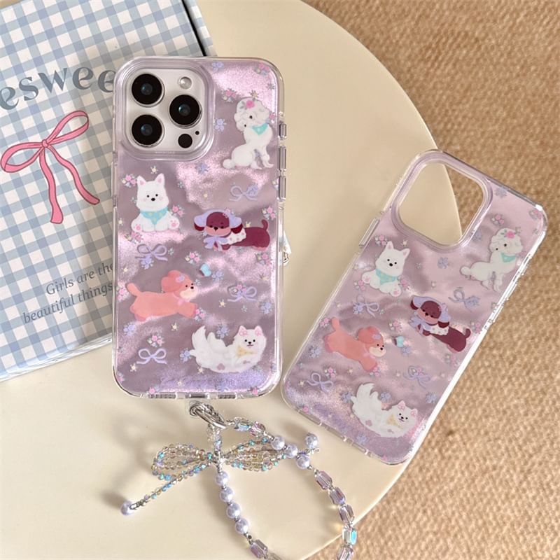 Elliure - Hondentelefoonhoesje / Bandje / Set - Apple iPhone 16 Pro Max / 16 Pro / 16 Plus / 16 / 15 Pro Max / 15 Pro / 15 Plus / 15 / 14 Pro Max / 14 Pro / 14 Plus / 14 / SE / 13 Pro Max / 13 Pro / 13
