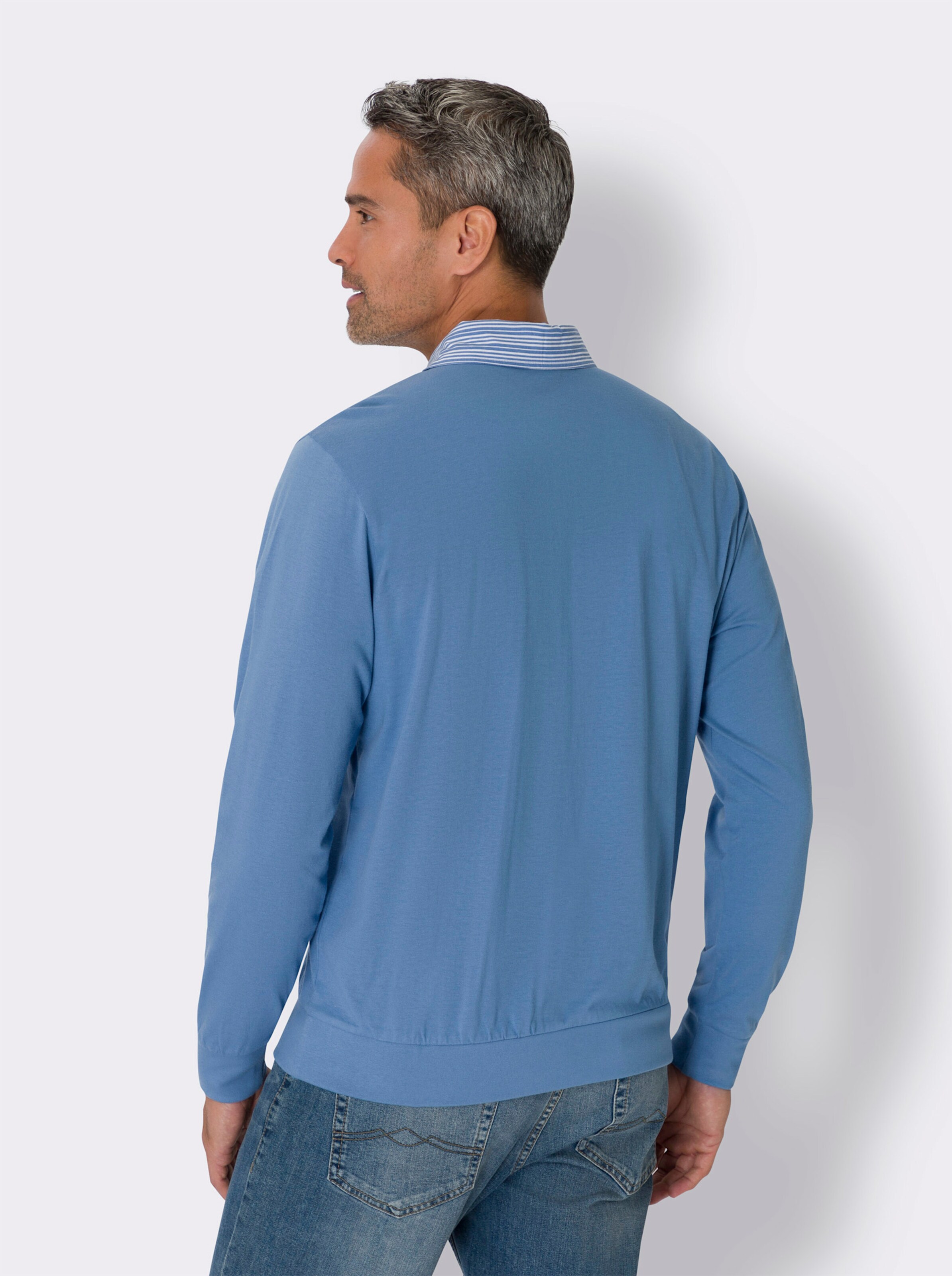 Langarm-Poloshirt