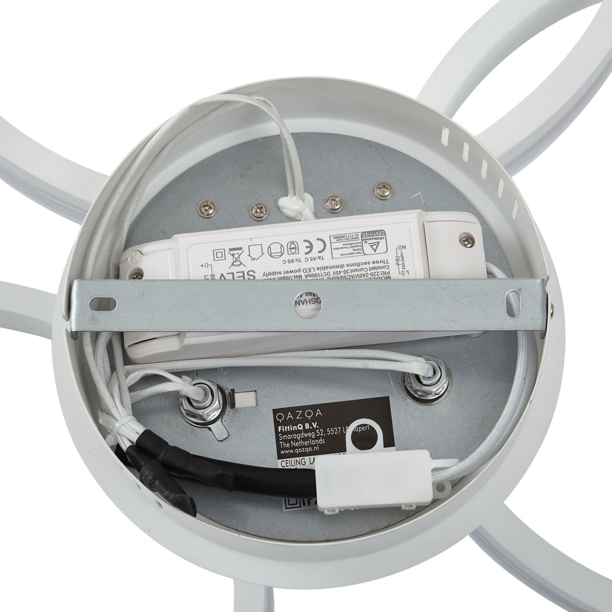 Plafondlamp wit incl. LED 3-staps dimbaar 3-lichts - Navara
