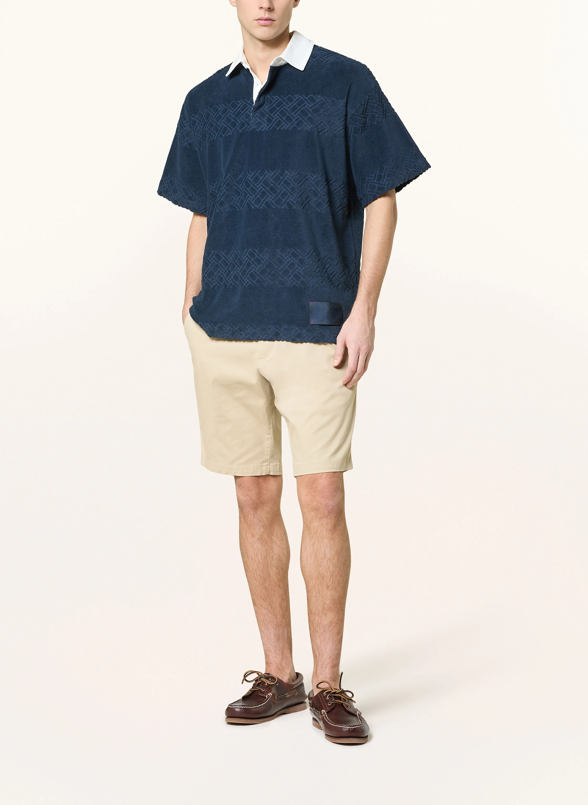 TOMMY HILFIGER Frottee-Poloshirt Regular Fit