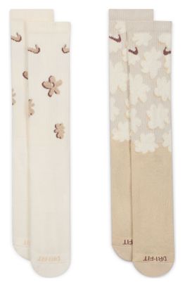 Chaussettes (2 paires) Nike Everyday Plus Beige