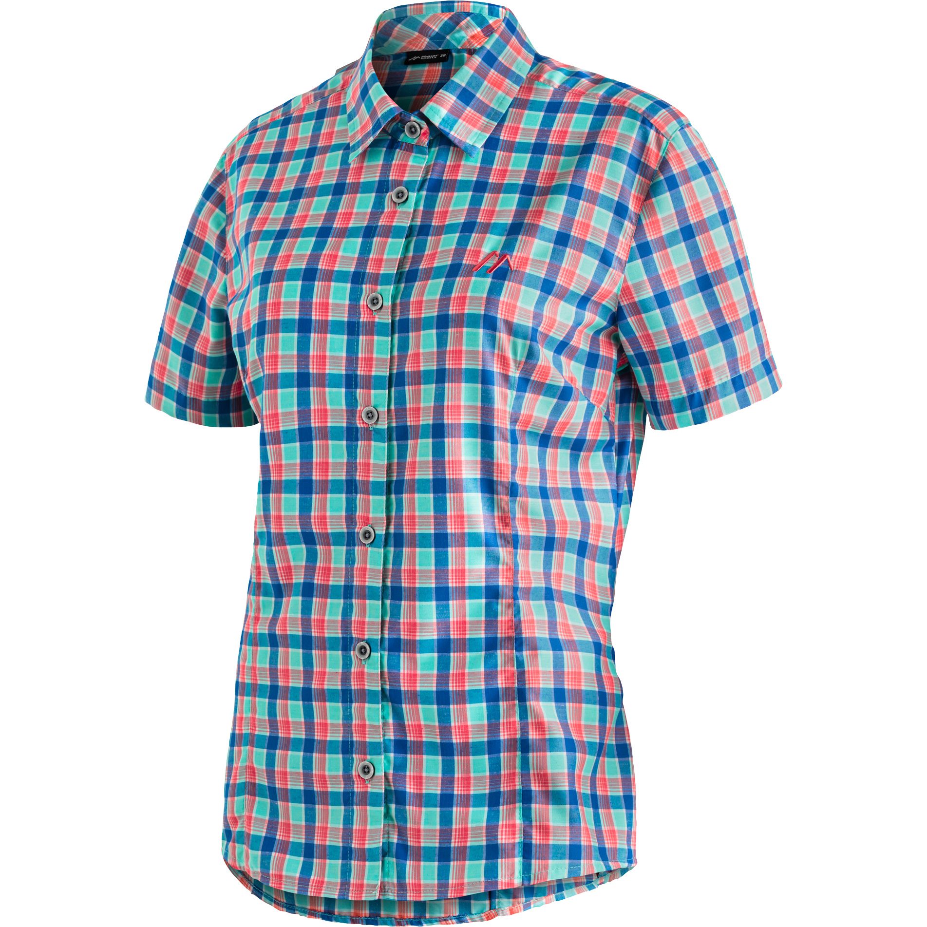 Maier Sports Philina Bluse Damen blue red check