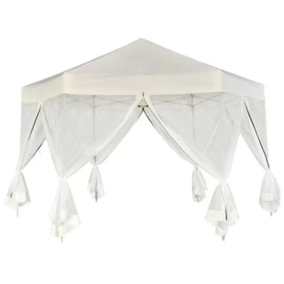 vidaXL - Partytent - Crème - Stof