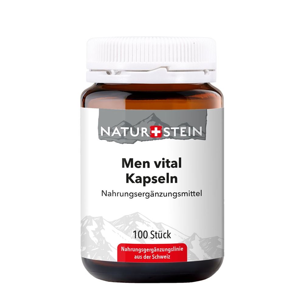 NATURSTEIN Men Vital<br>100 Stück, Glasflasche, Kapsel