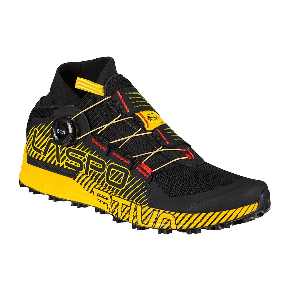 La Sportiva CYKLON - Chaussures trail Homme black/yellow