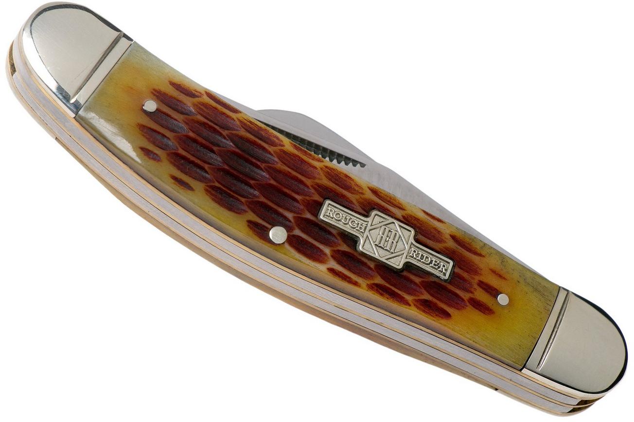 Rough Ryder Sowbelly Stockman Amber Bone RR080 slipjoint zakmes