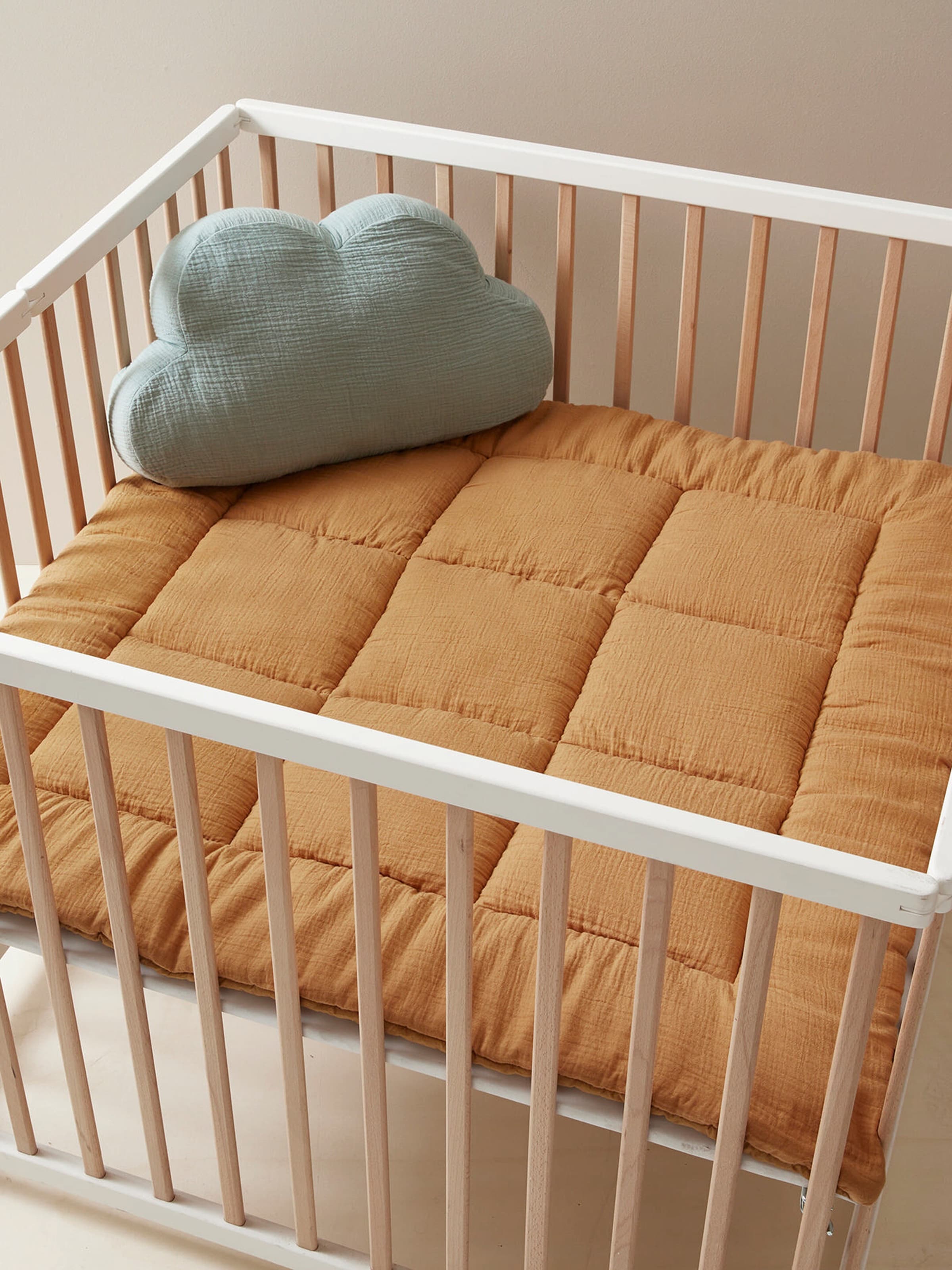 Vertbaudet Baby Spieldecke/ Laufstalleinlage ocker
