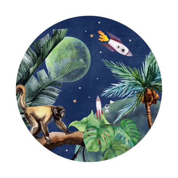 Creative Lab Amsterdam From Jungle To Space Behangcirkel 95 cm
