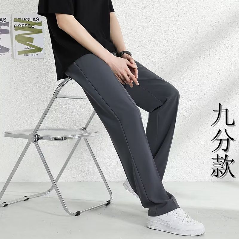Loansk - Hoge taille effen broek (verschillende ontwerpen)