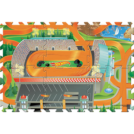Megamat skummåtte i brikker Hot Wheels