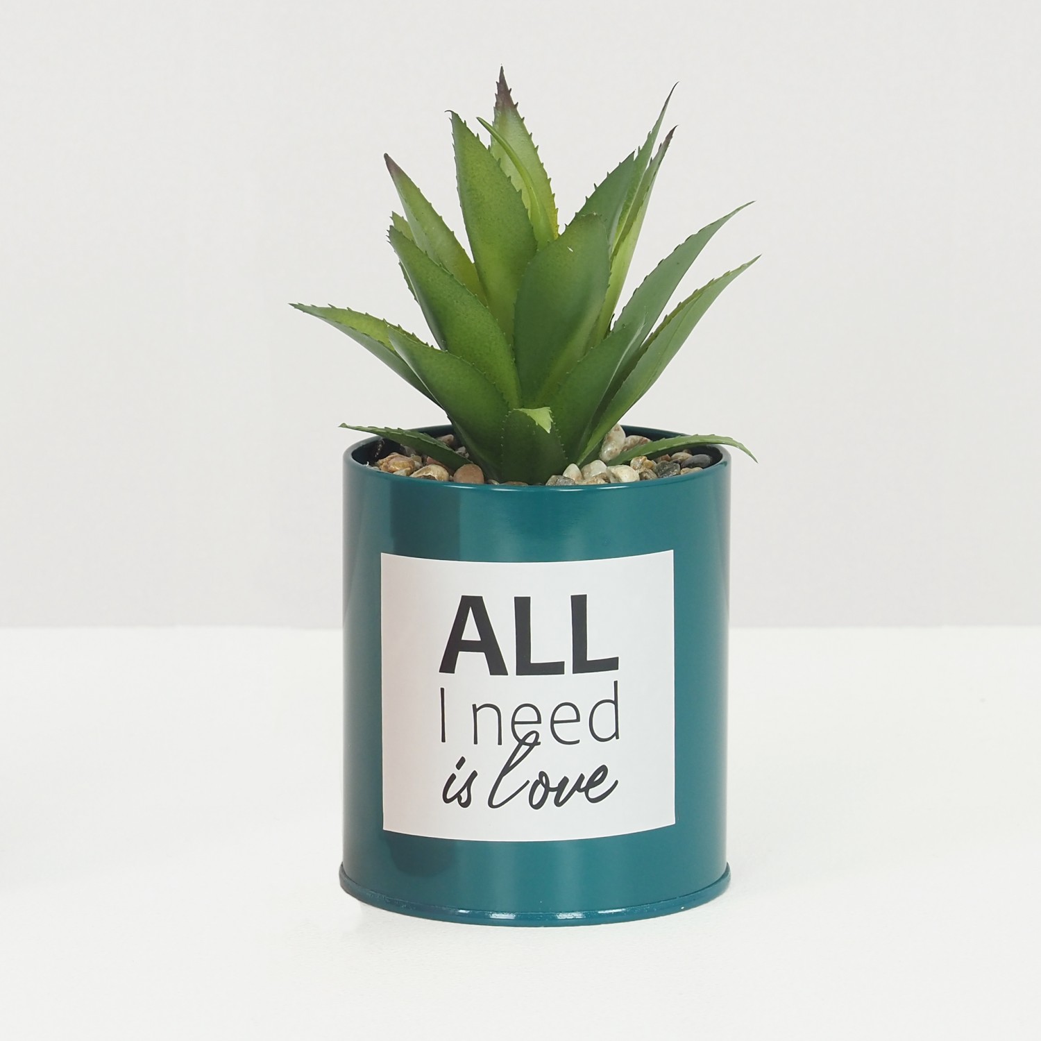 Succulente artificielle en pot 17cm lot de 2