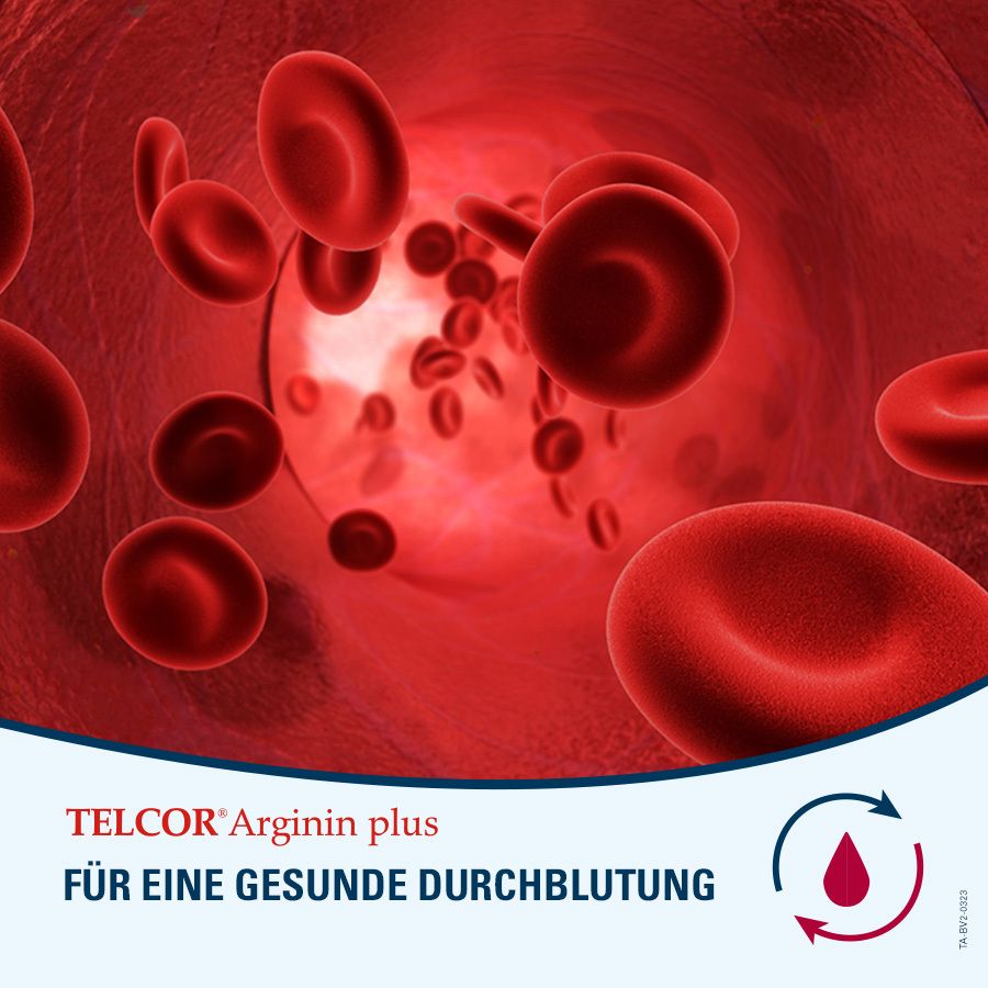 TELCOR Arginin plus B-Vitamine zur Unterstützung bei leichtem Bluthochdruck und Durchblutungsstörungen