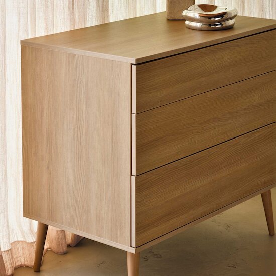 Flow commode 3 tiroirs   Honey Ash        de               Quax