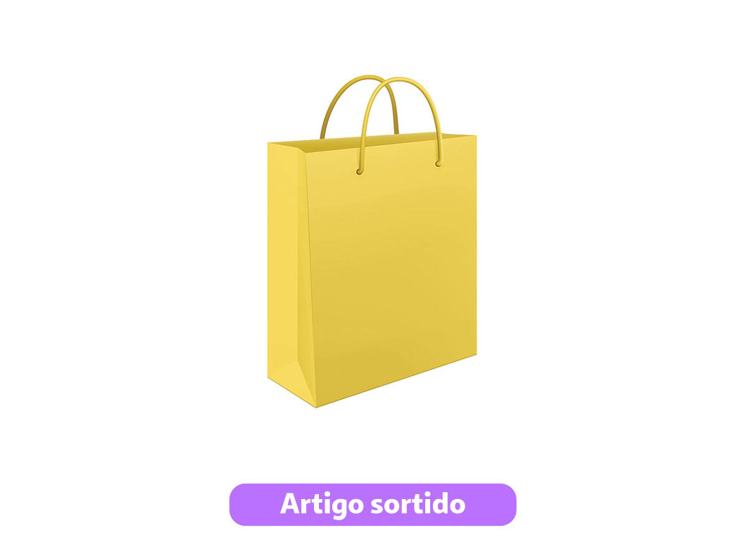 SACO PAPEL MITOS PEQUENO 18X22X8CM CORES SORTIDAS