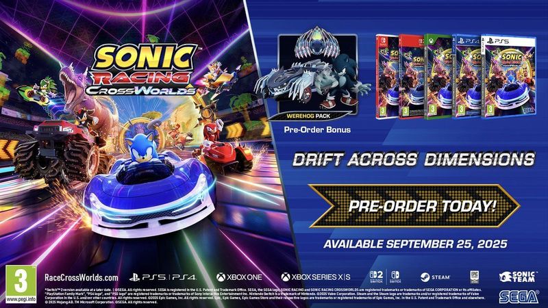 Sonic Racing - CrossWorlds - Nintendo Switch Game - Actie - Race Spel