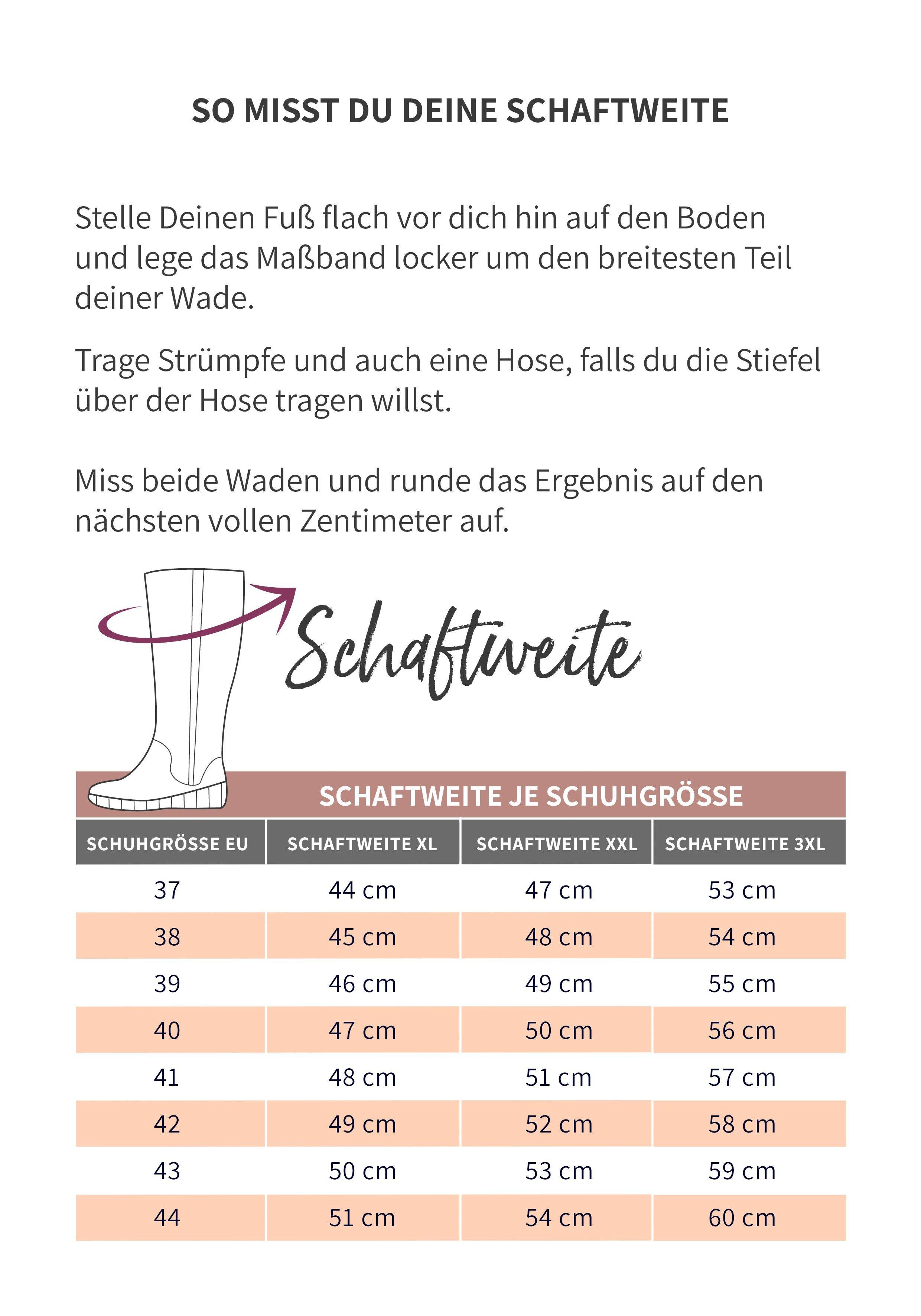 Weitschaftstiefel mit Stretch-Einsatz, in 3 Schaftweiten