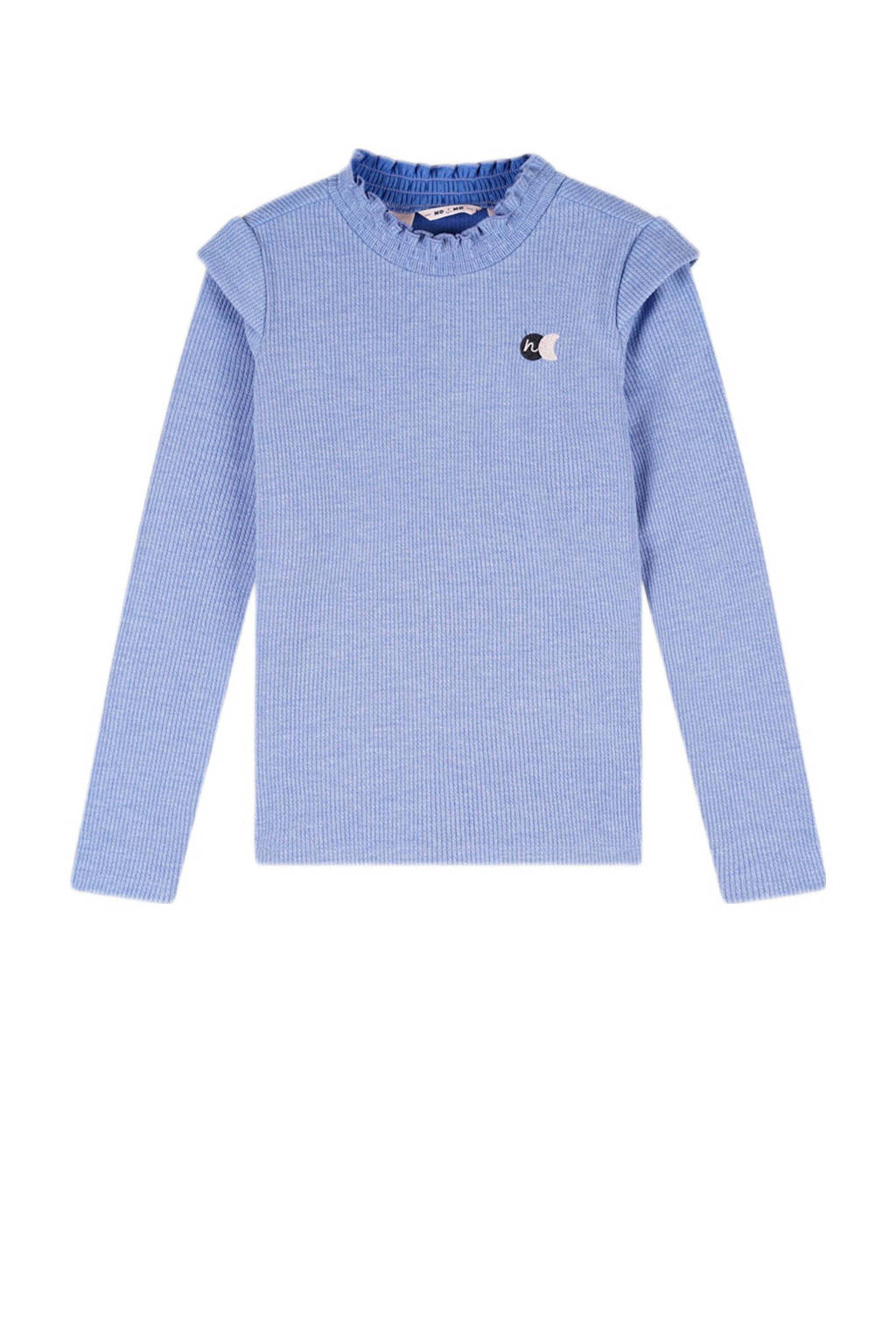 NONO ribgebreide longsleeve Kina zachtblauw