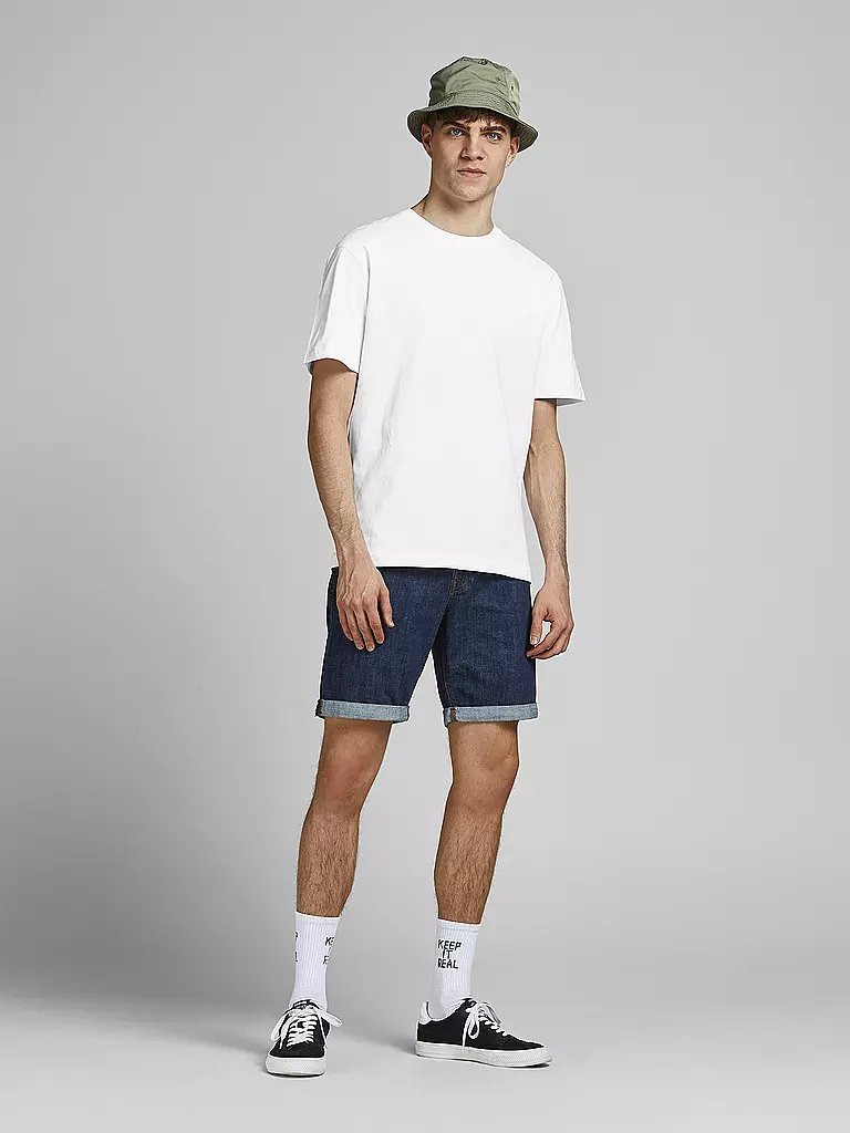 JACK & JONES T-Shirt JJERELAXED  weiss