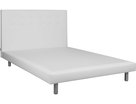 CONCEPT1 - Lit déco Cannes 140x190cm blanc