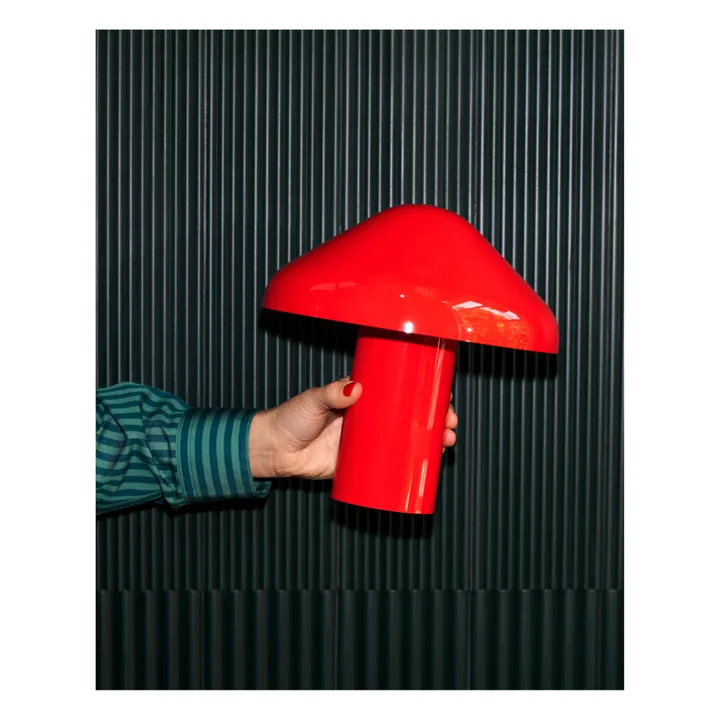 Hay Lampe à poser Pao portative | Rouge