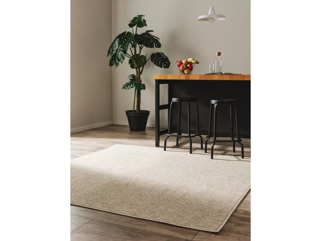 Tapis d'extérieur & intérieur Iowa Taupe 195x195 cm