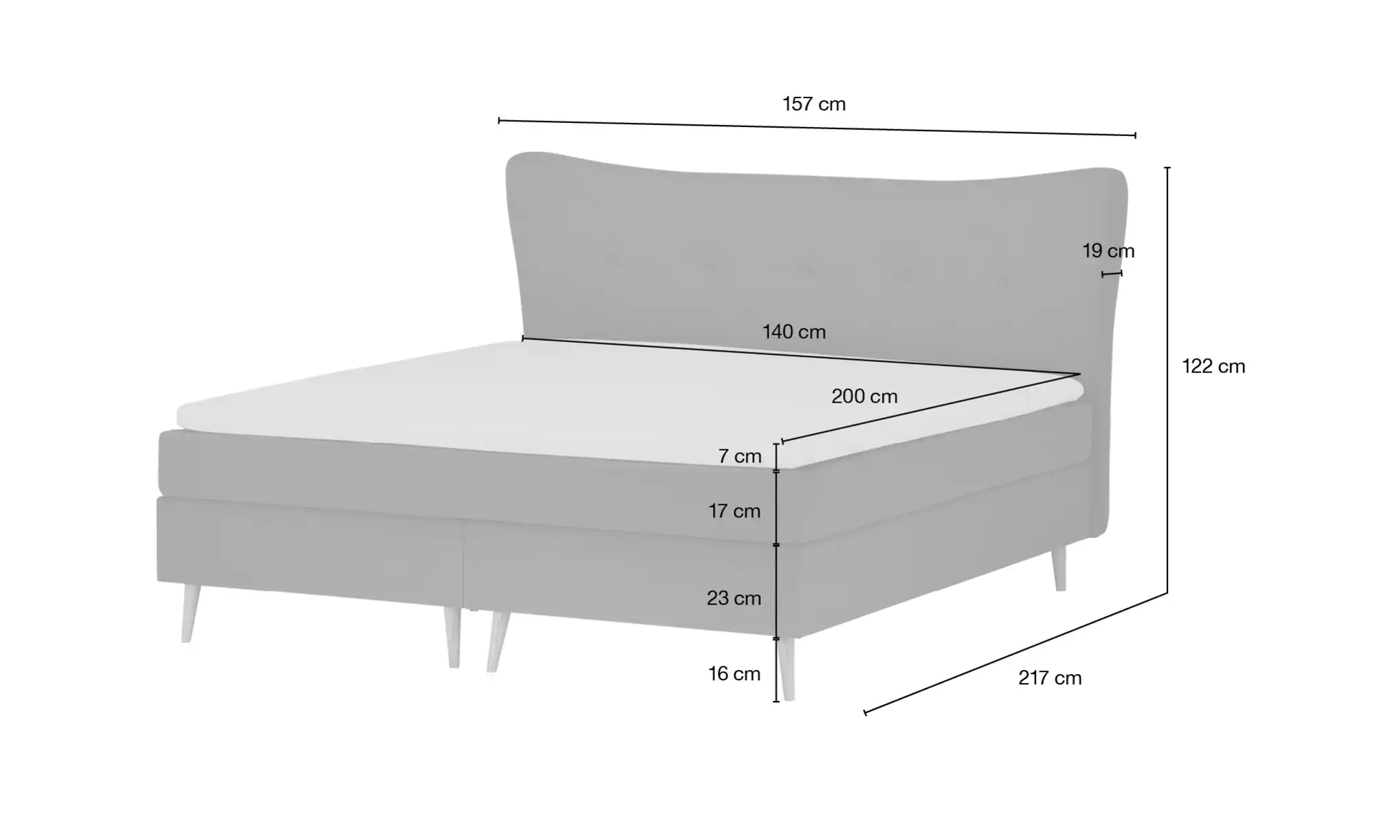 Boxspringbett Ferill