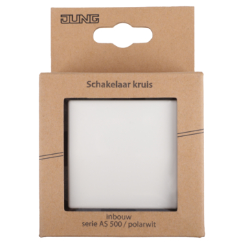 Jung AS500 kruisschakelaar wit