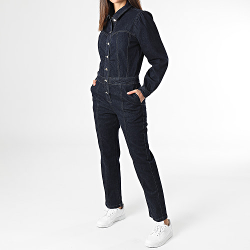 Salopette Jean Femme Jumpsuit 15301707 Bleu Brut