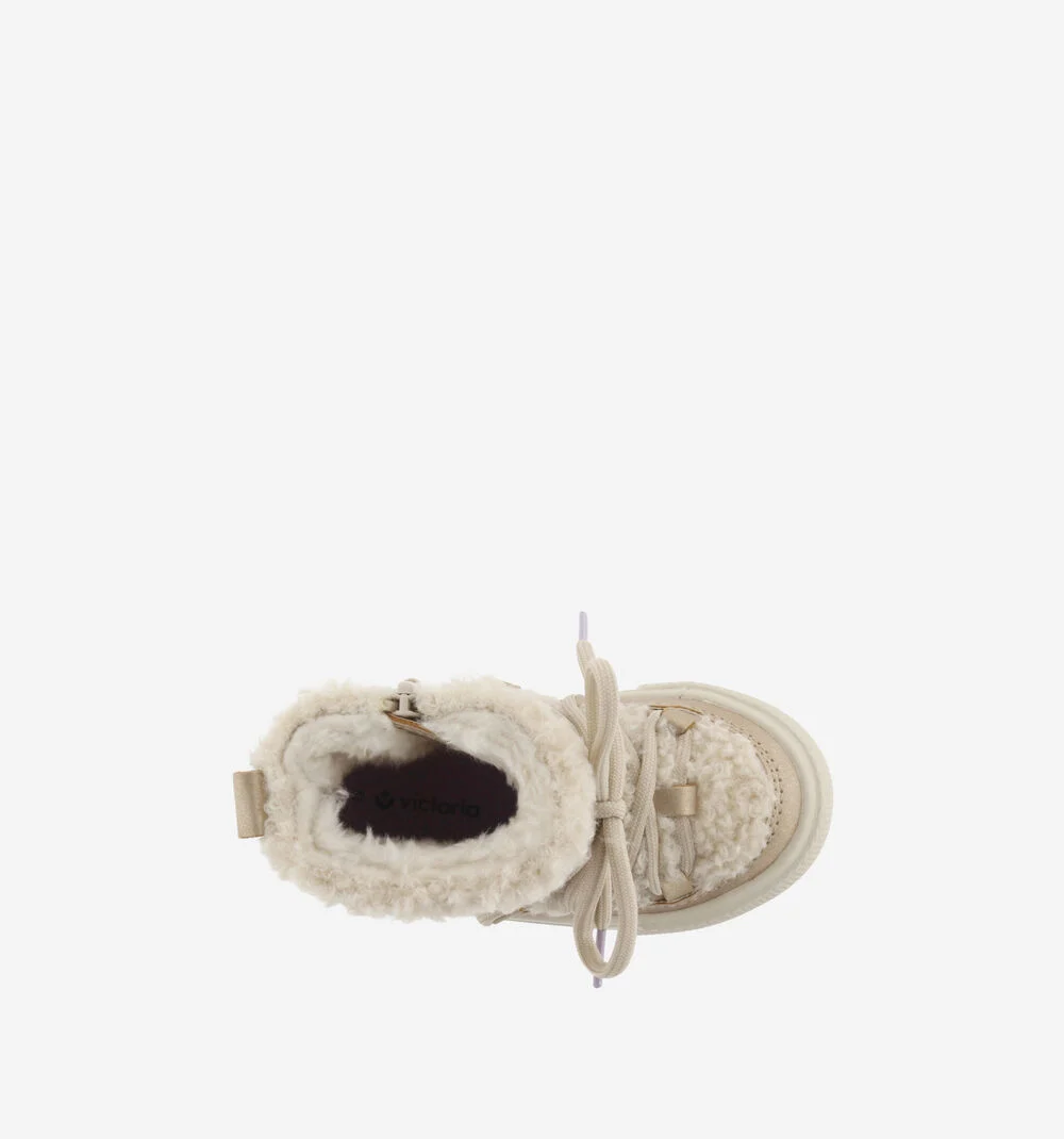 TRIBU BOTTE PEAU DE MOUTON Bottes fille en peau de mouton BEIGE