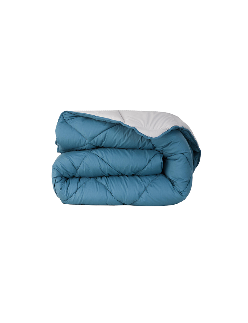 Two-Tone Comforter in Petroleum Blue