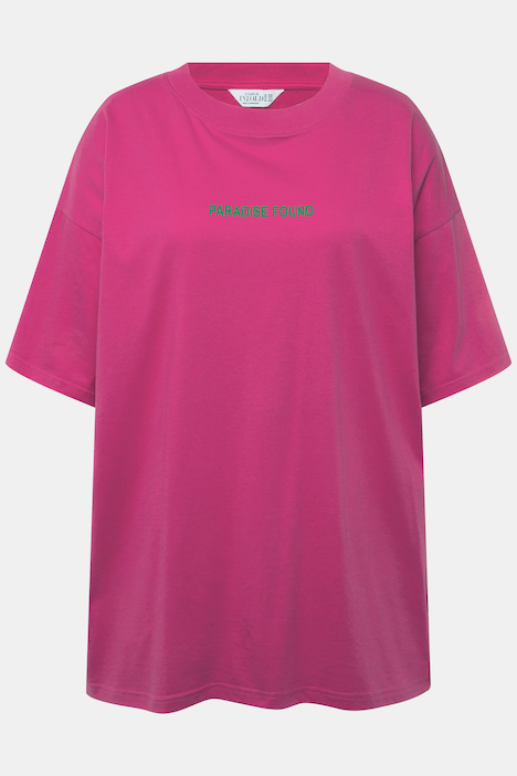 Oversize-Shirt, Writing-Print, Rundhals, Halbarm