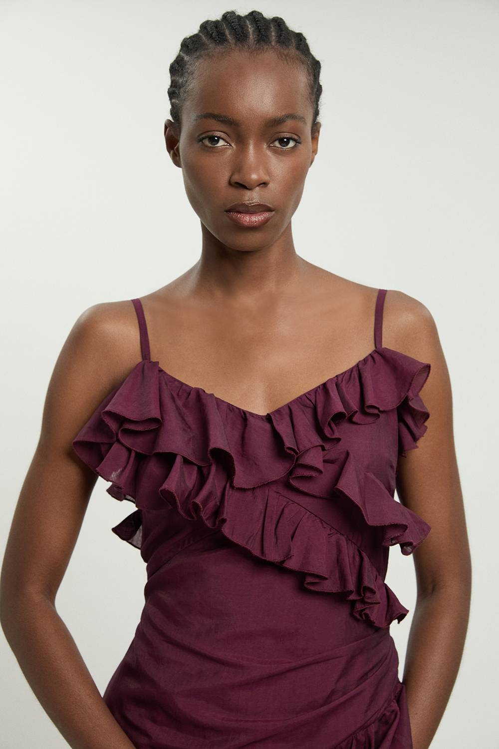 KarenMillen Robe Maxi À Volants Dramatiques