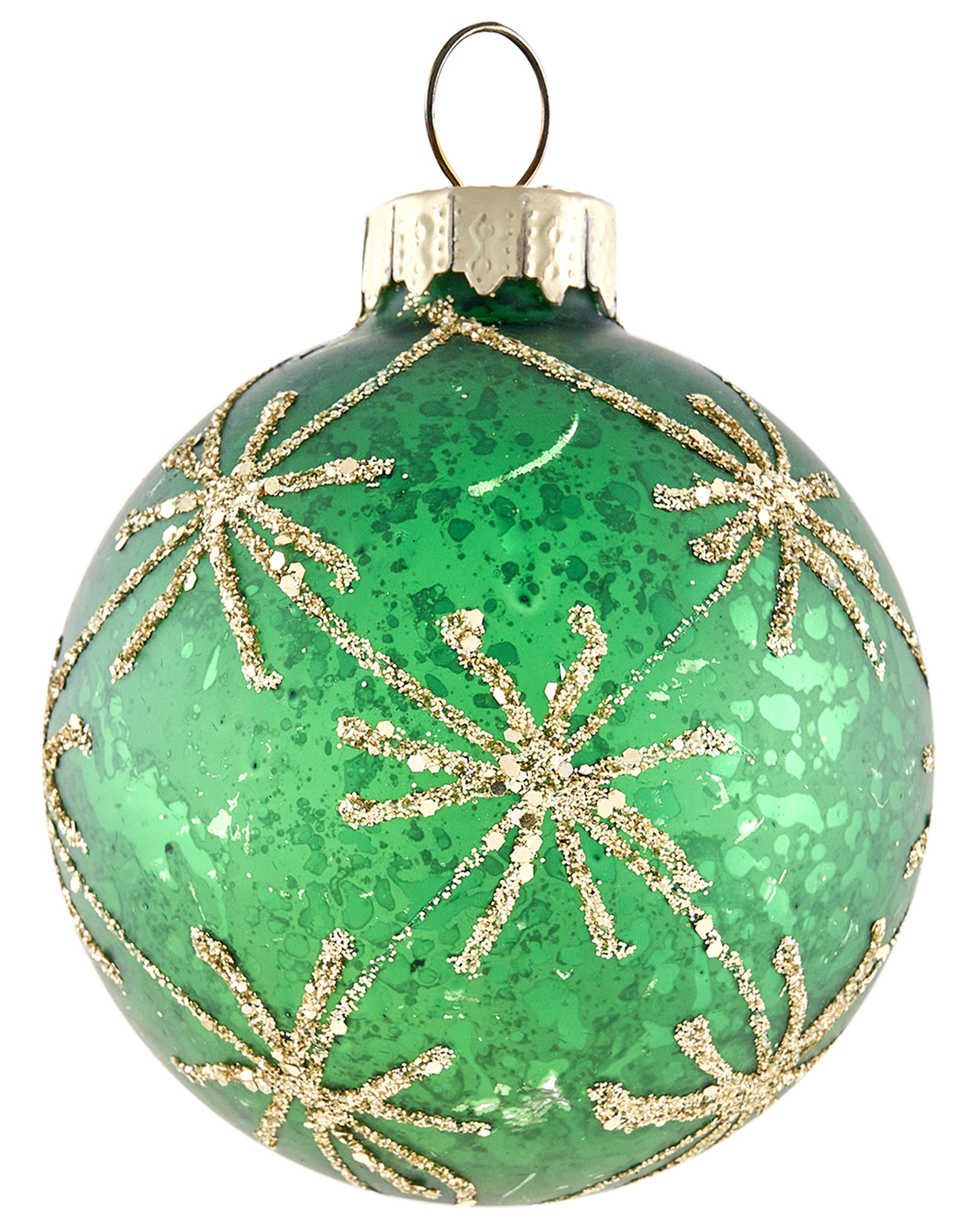 Set van 70 kerstballen TWINKLE Glas Rood/groen