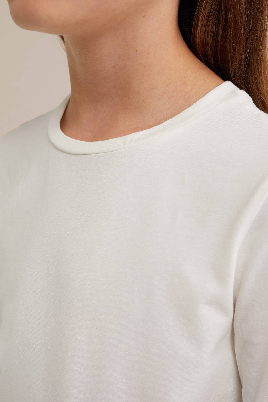 WE Fashion longsleeve - set van 2 zwart/wit